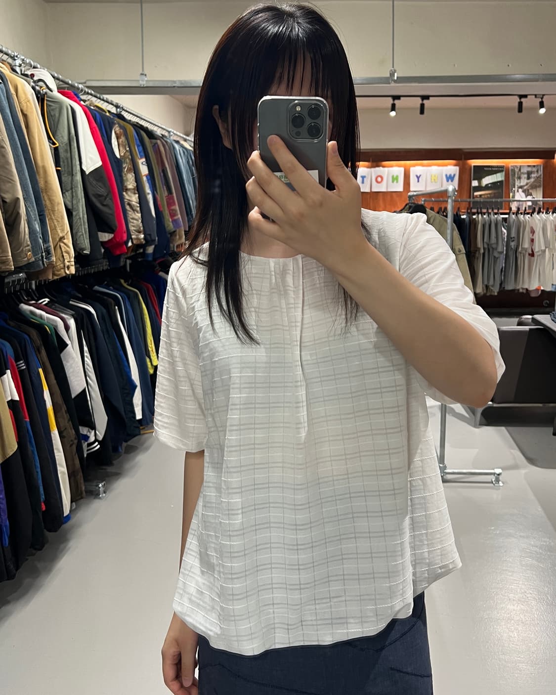 빈티지 반팔 블라우스 상품이미지1