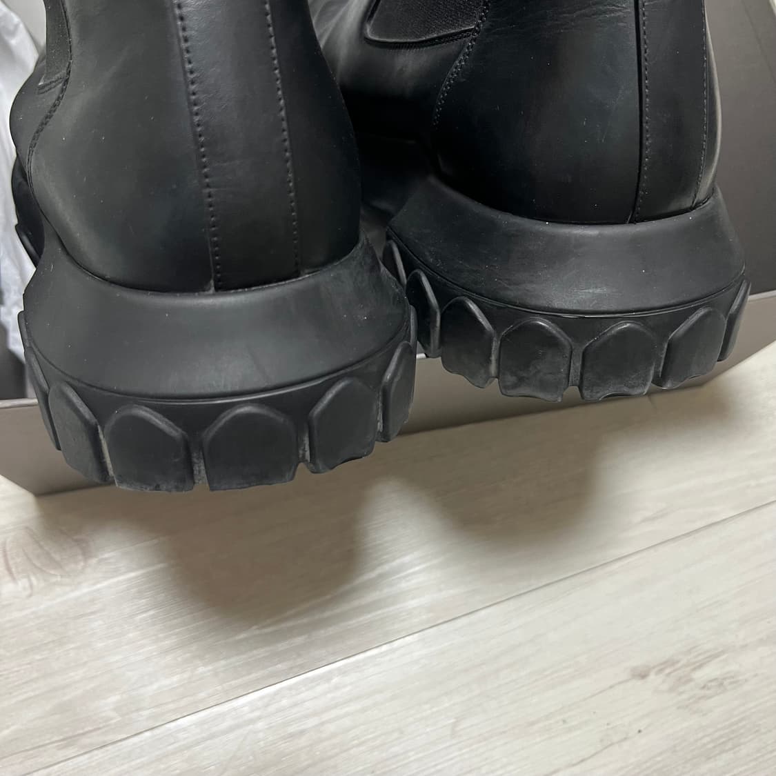 릭오웬스 트랙터부츠 블랙 42 상품이미지3