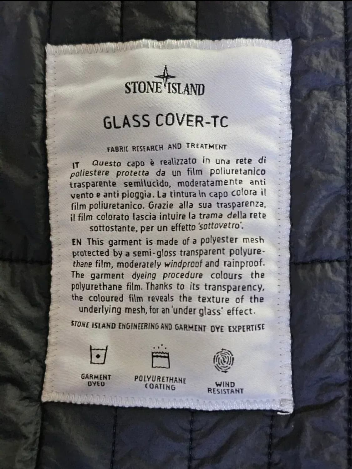 스톤아일랜드 글래스 커버-TC 후드 파카 상품이미지4