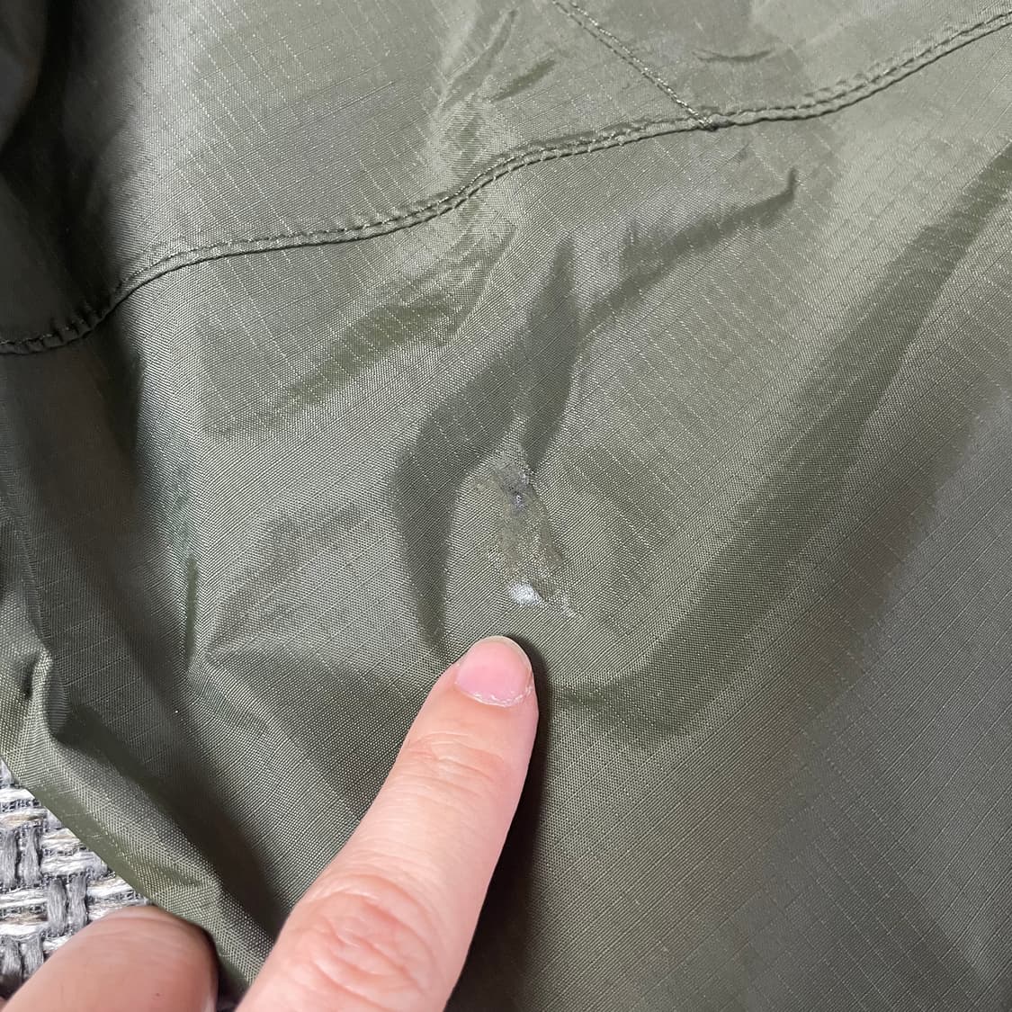 노스페이스 우먼스 카키 바람막이 자켓 M 상품이미지6
