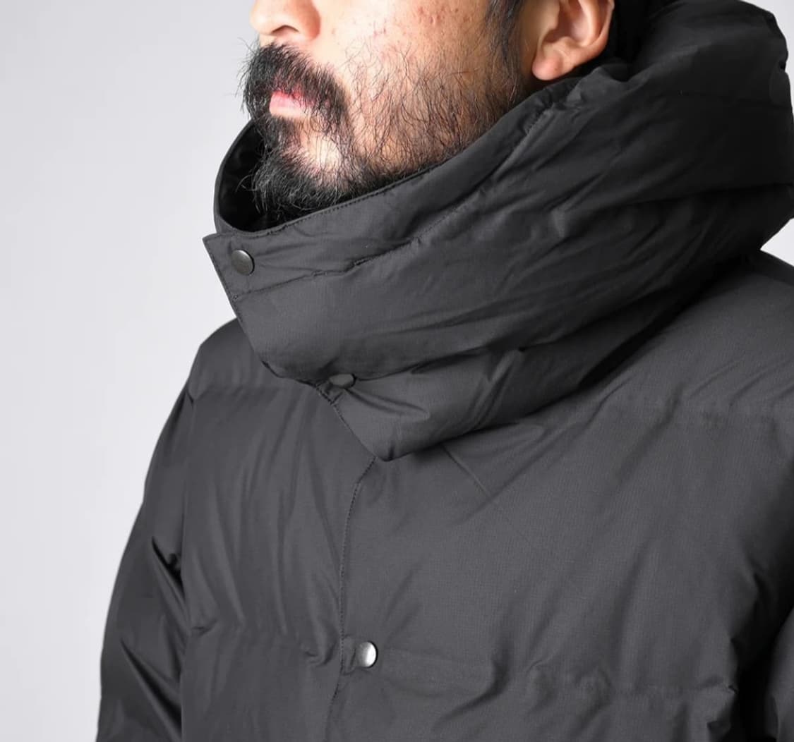 42) 캡틴선샤인x골드윈x바토너 익스페디션 다운 자켓 블랙 상품이미지5