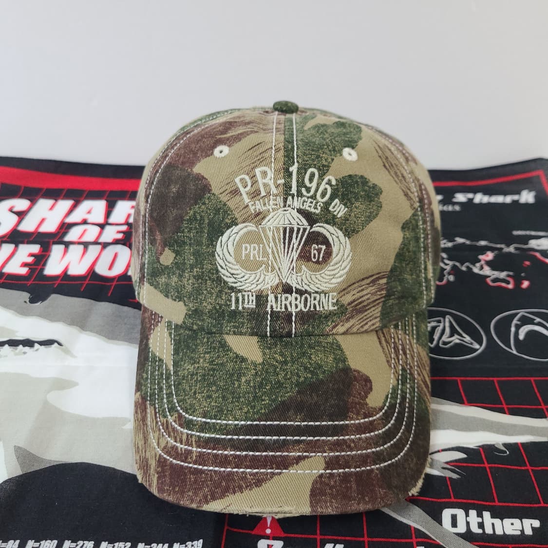 (데드스탁) 90s~00s 폴로 카모 밀리터리 가죽 빈티지 모자 캡 볼캡 상품이미지3