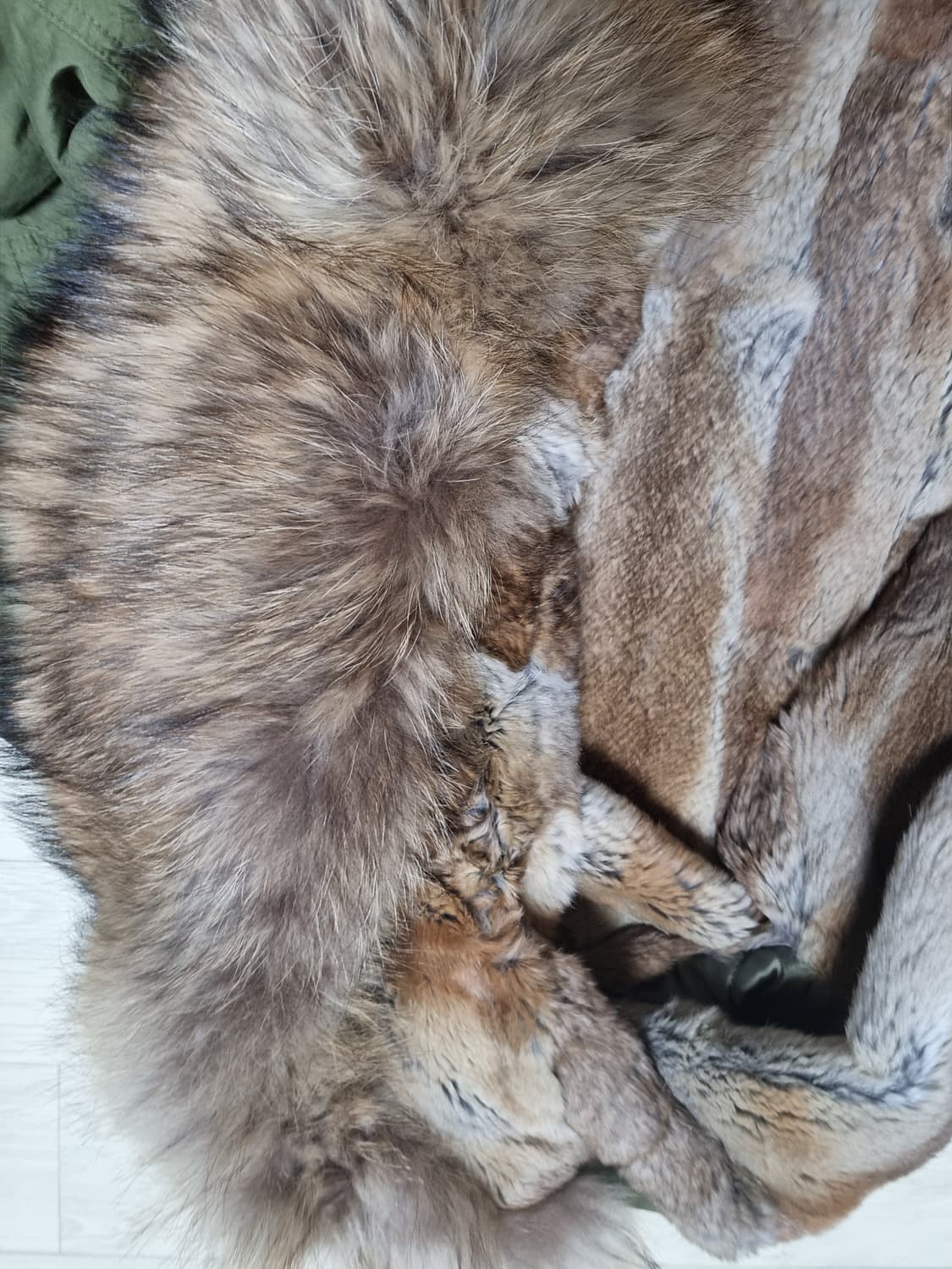 듀드나인 리얼라쿤 야상M 상품이미지4