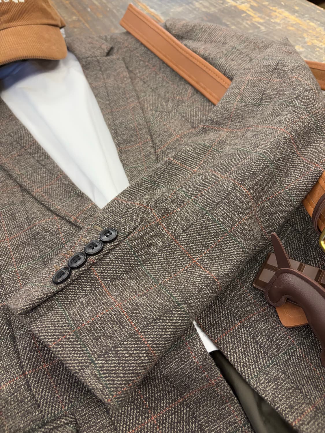 울혼방 블레이저 상품이미지2