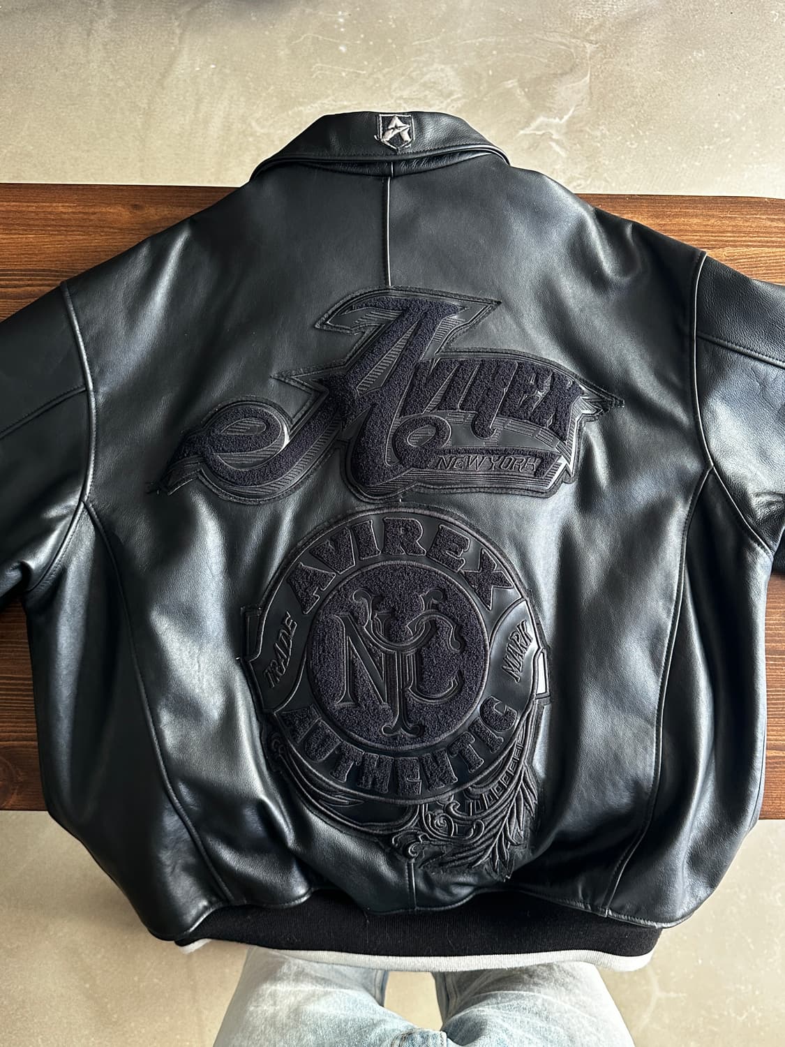 아비렉스 avirex nyc 레더 바시티 자켓 상품이미지1