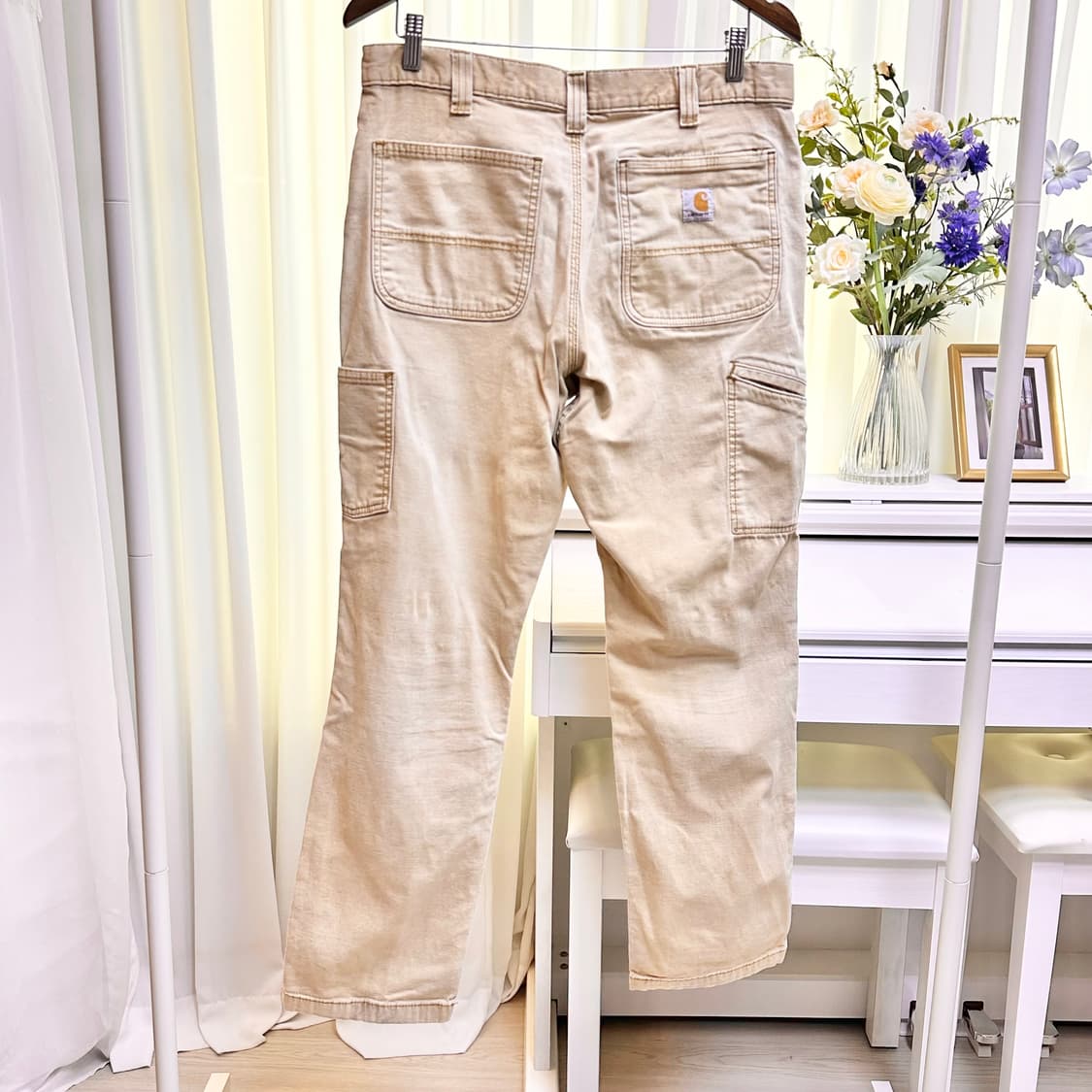 칼하트 릴렉스드 핏 더블니 워크팬츠 상품이미지3