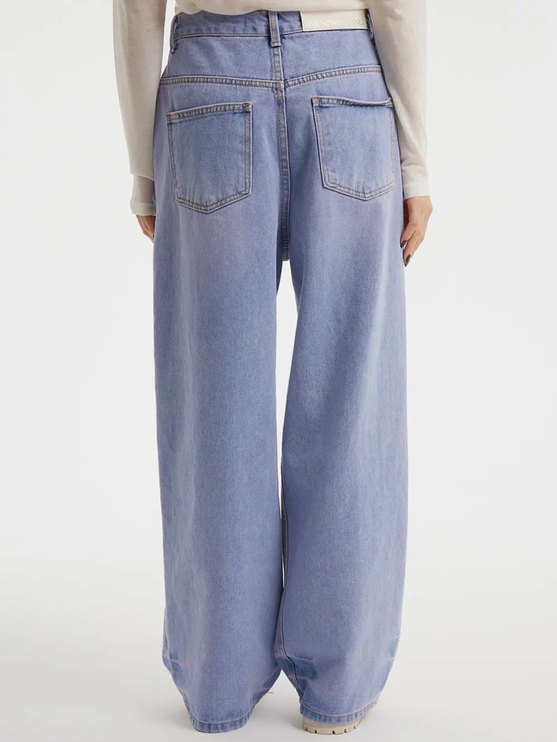 Wide destroyed dying denim pants 상품이미지3