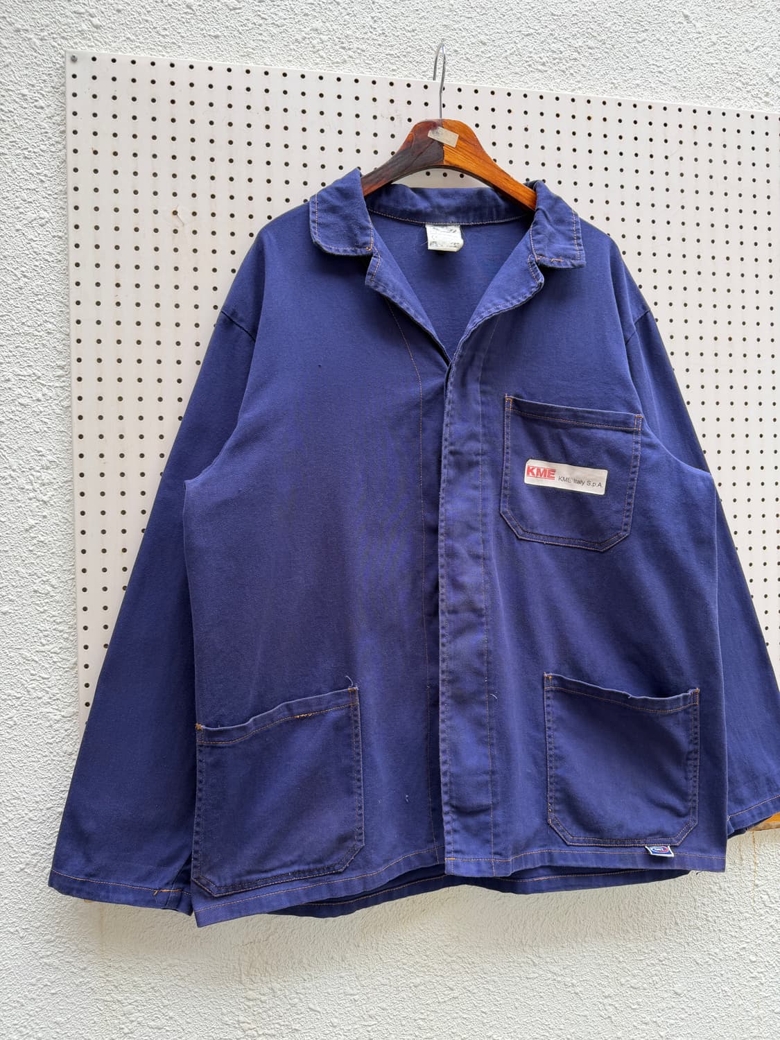1990s FADED NAVY ITALIAN WORK 유로피안워크자켓 상품이미지3
