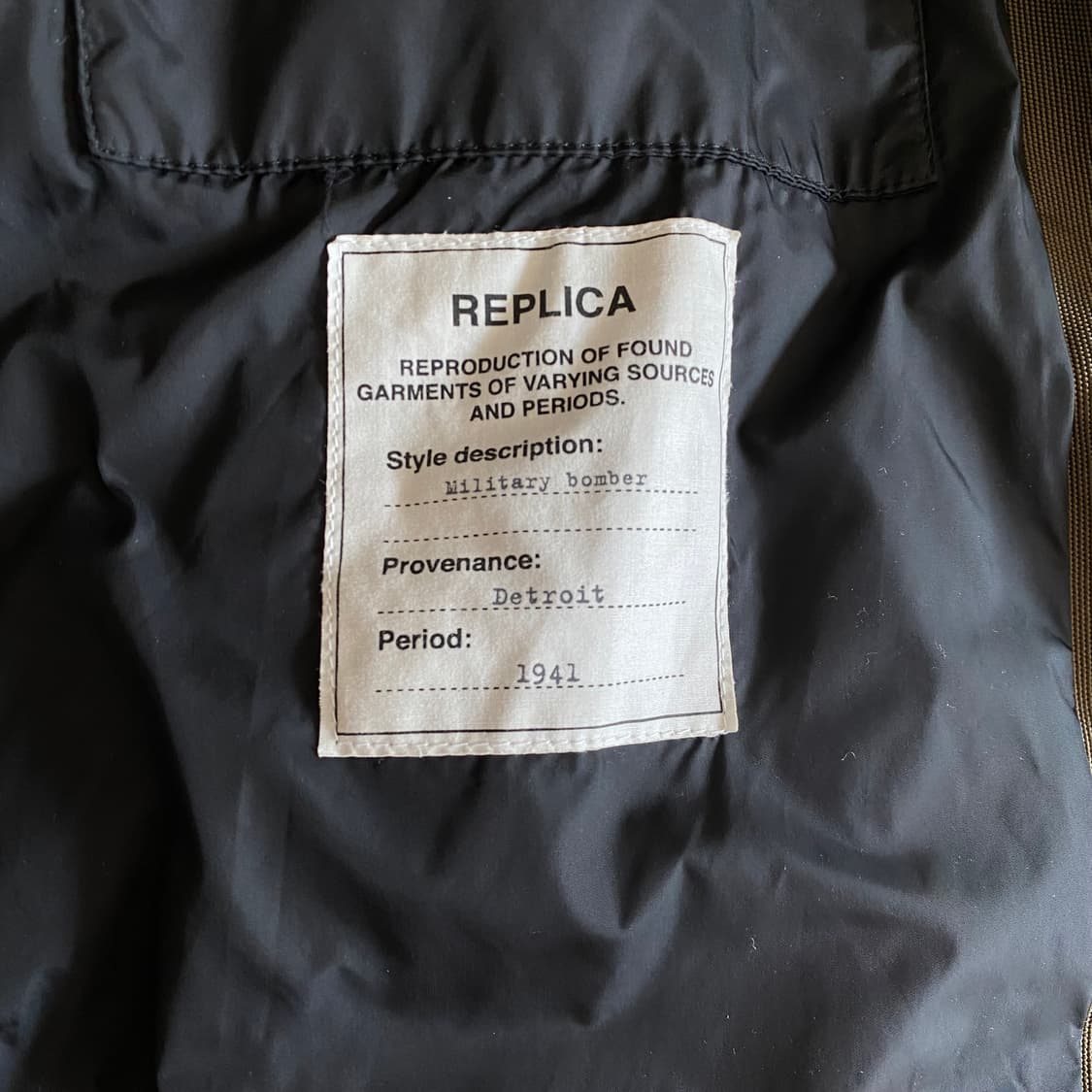 [52] 메종 마틴 마르지엘라 레플리카 밀리터리 봄버 자켓 상품이미지6
