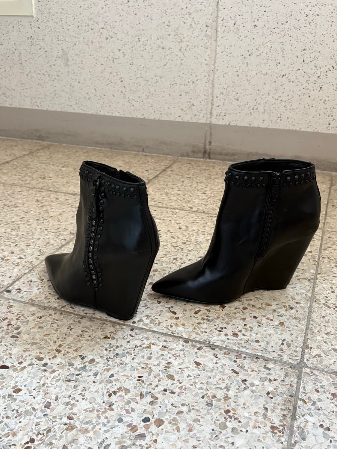 아쉬 레더 미들 부츠힐(37 size) 상품이미지3