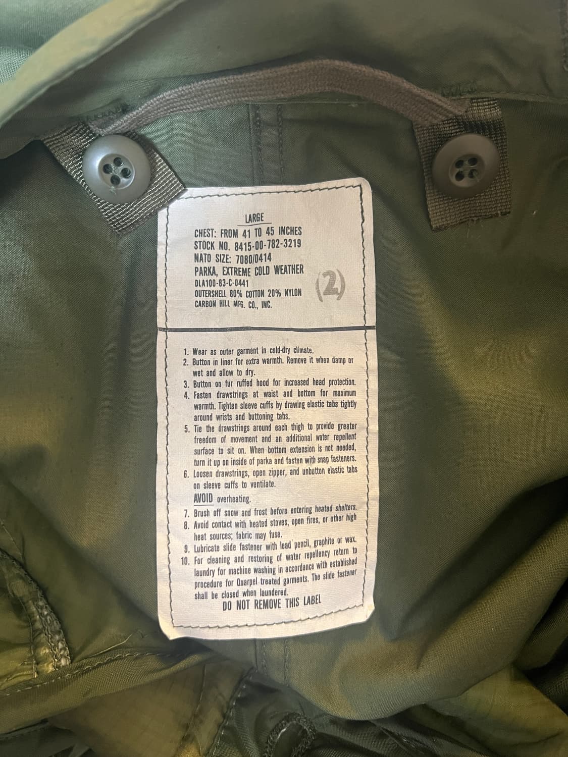 L m65 피쉬테일 개파카 외/내피 오리지널 상품이미지6