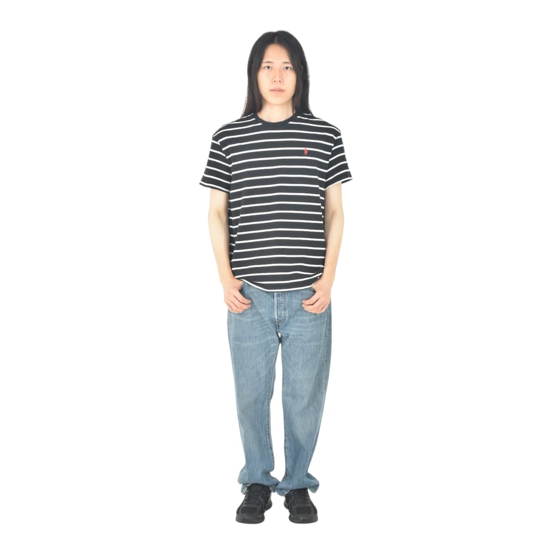  폴로 랄프로렌 최신형 큐알라벨 스트라이프 반팔티 L N0070 상품이미지3