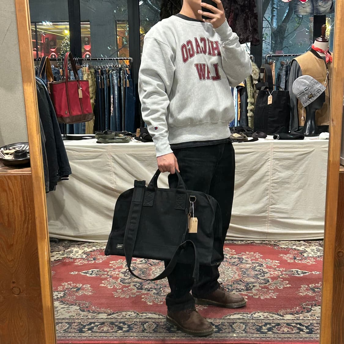 요시다 포터 스테인 블랙 보스턴백, 숄더백 2way 상품이미지9