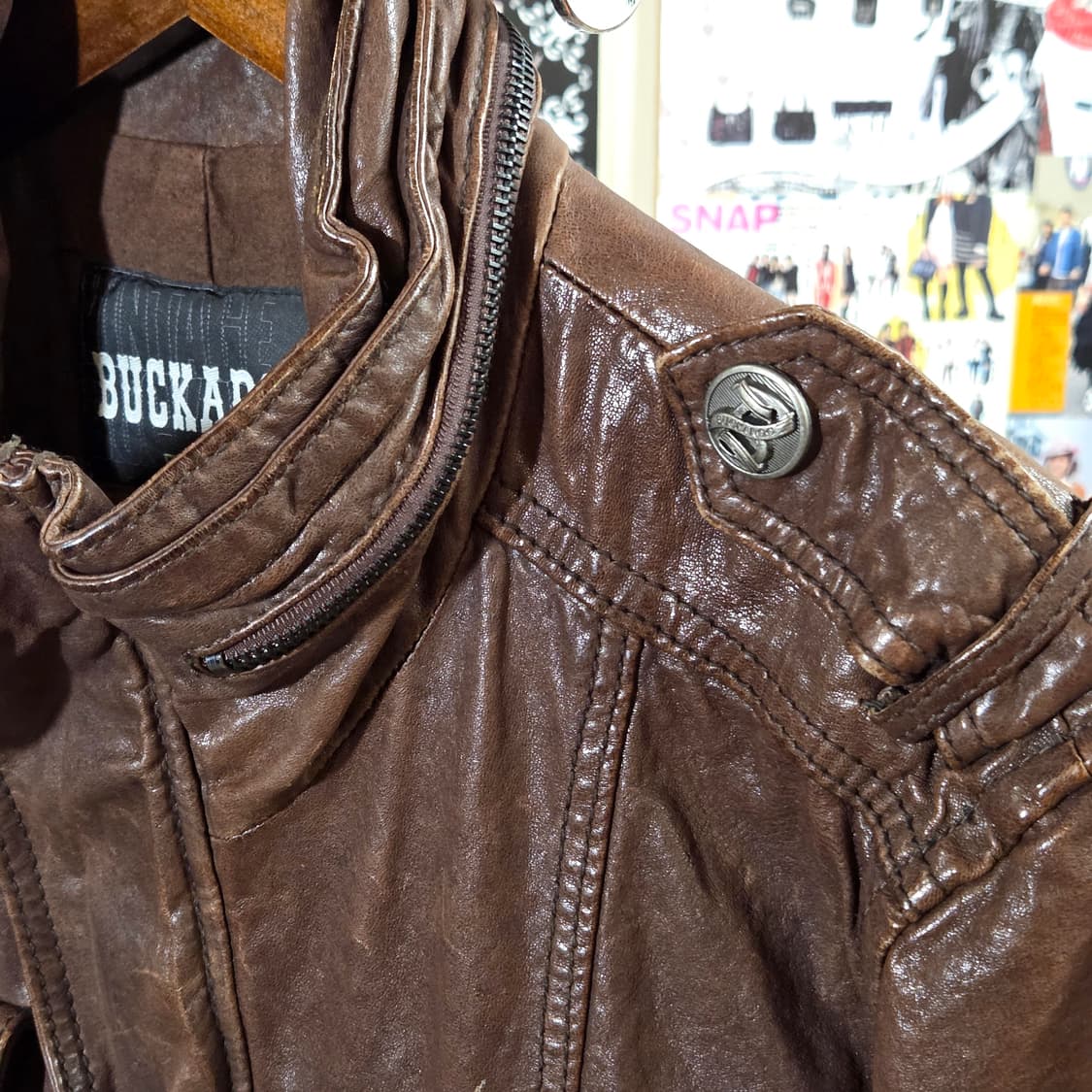 버커루 브라운 멀티포켓 양가죽 자켓 상품이미지3