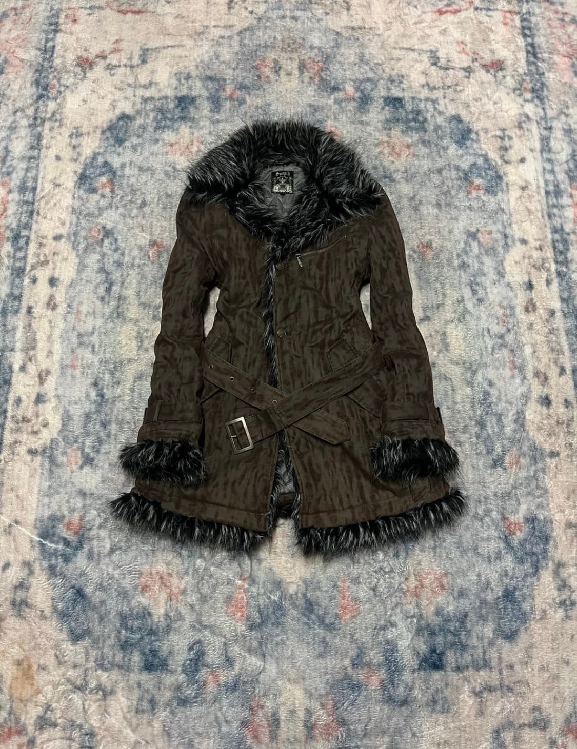 Spinash 00s archive leopard trimming fur 상품이미지1