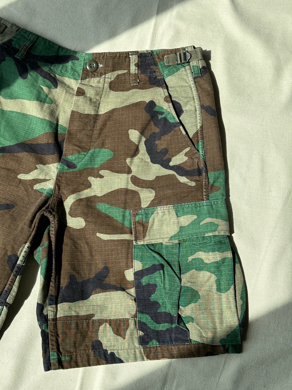 미군 우드랜드 립스탑 BDU 카고 쇼츠 S/R 30-31 상품이미지5