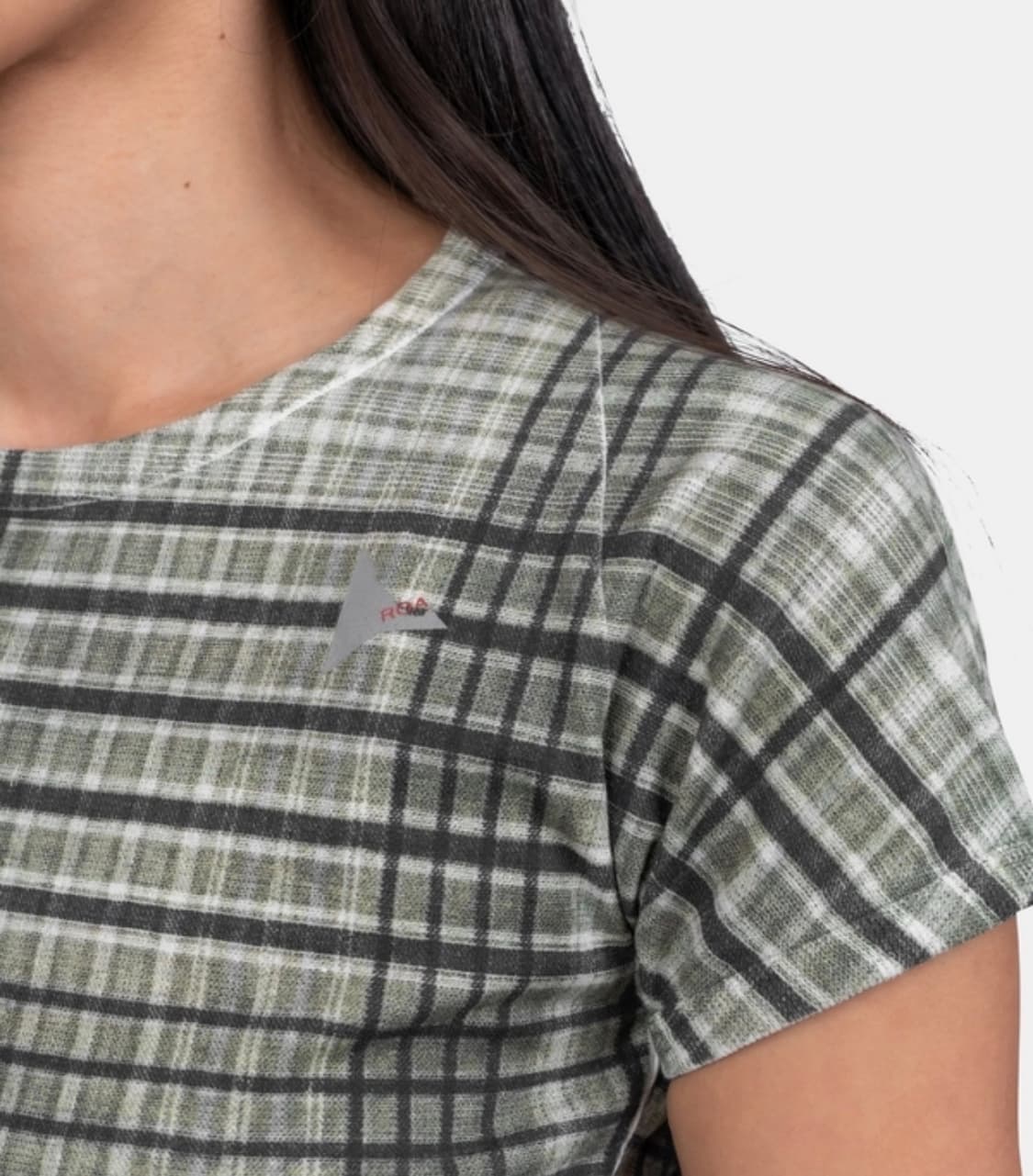 Roa 로아 체크 반팔 베이비 티셔츠 26ss 상품이미지2