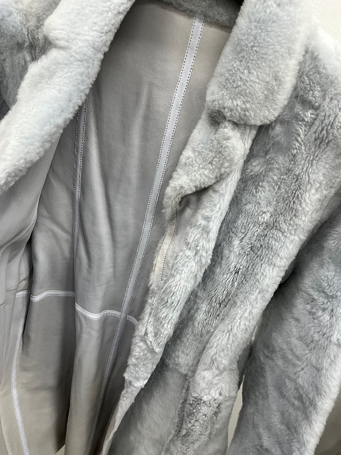 여) 이브살로몬 신형 램스킨 리얼퍼코트  상품이미지6