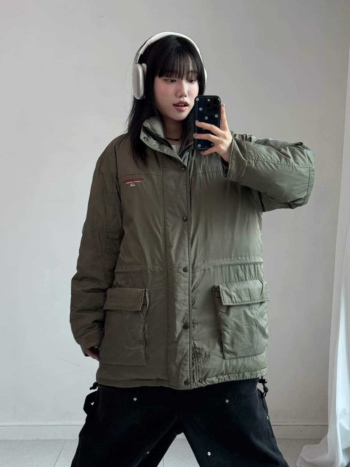 폴로 스포츠 카키 사파리 구스다운 패딩 상품이미지3