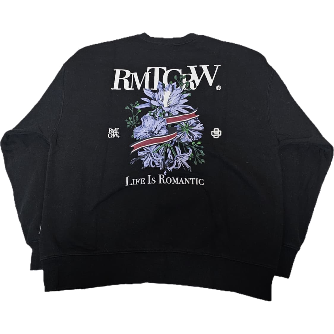 [로맨틱크라운] 플라워 리본 스웻 셔츠 상품이미지1