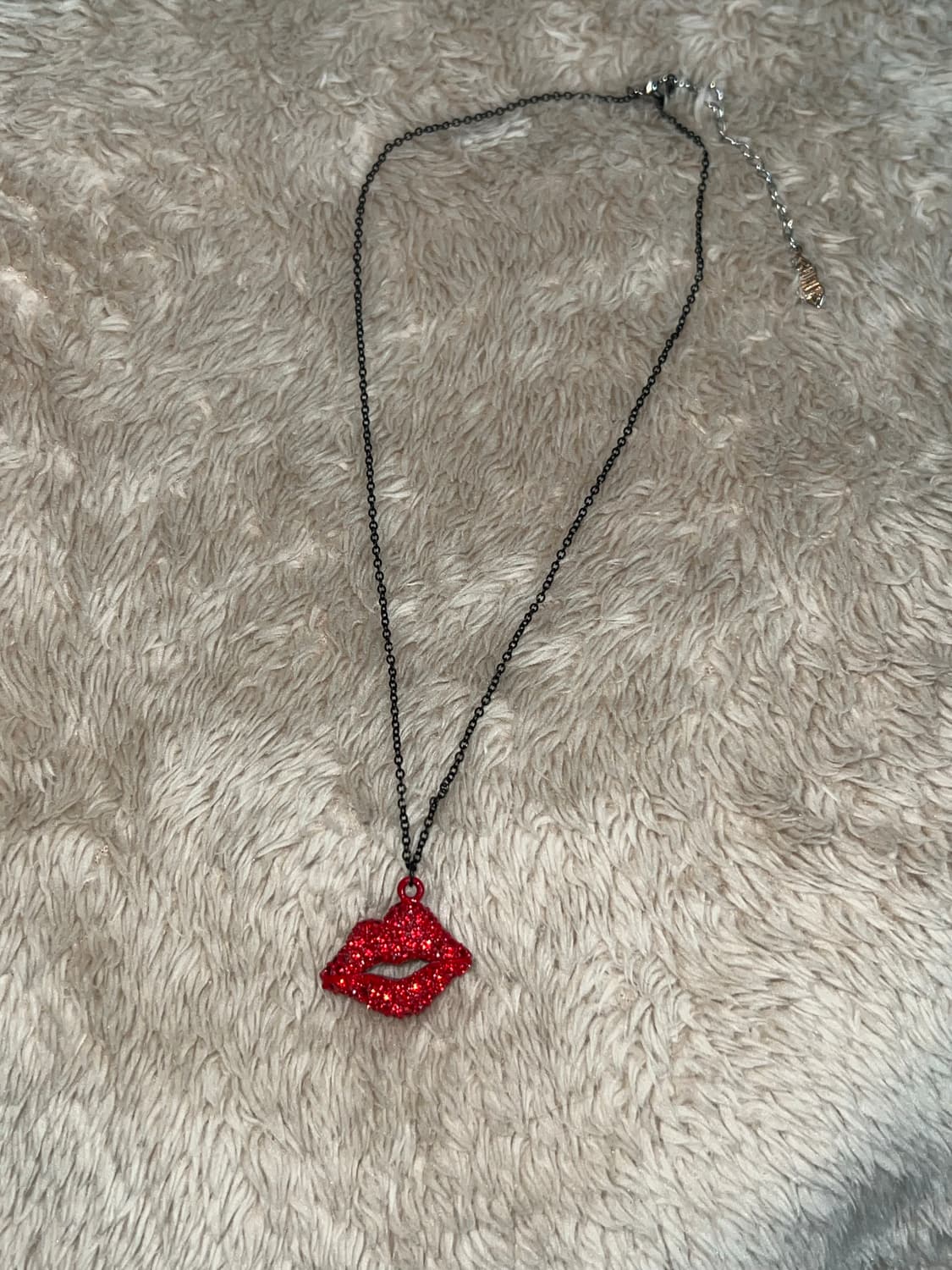 갸루 바비 y2k 입술 큐빅 빈티지 목걸이  상품이미지5