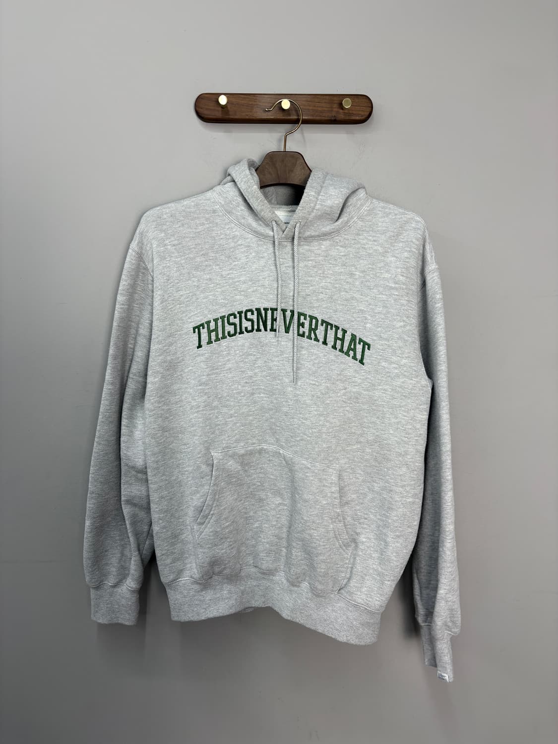 디스이즈네버댓 아치로고 후드 헤더 그레이 A3538 상품이미지2