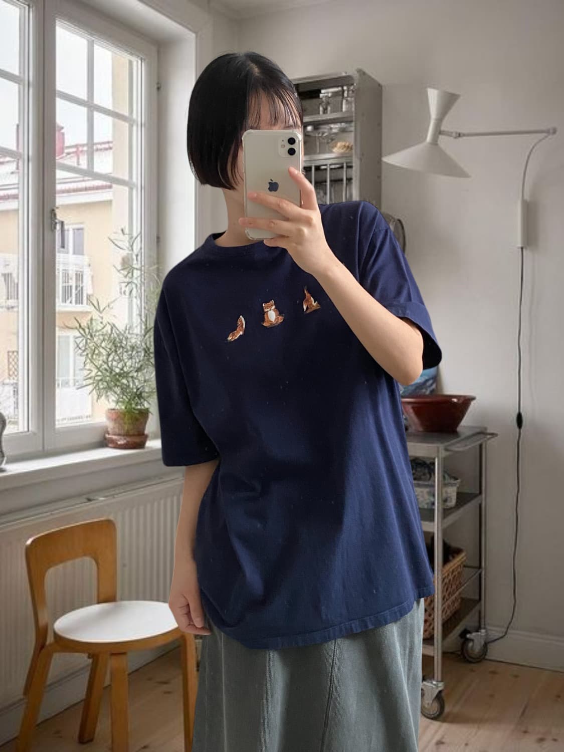 메종키츠네 1/2 티셔츠 (Man M) 상품이미지1