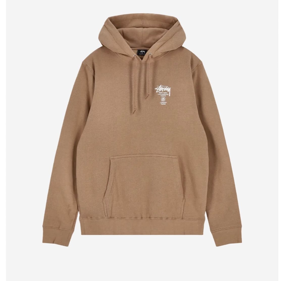 S L 스투시 stussy 월드투어 후드티 브라운 미개봉 새제품 판매 상품이미지1
