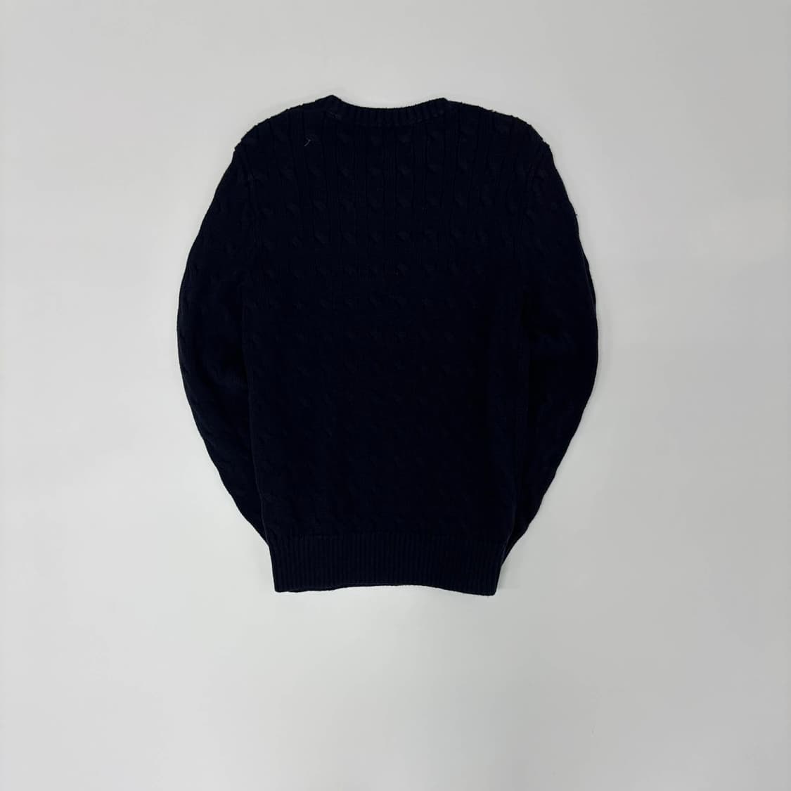 폴로 랄프로렌 네이비 케이블 크루넥 니트(M) 상품이미지3