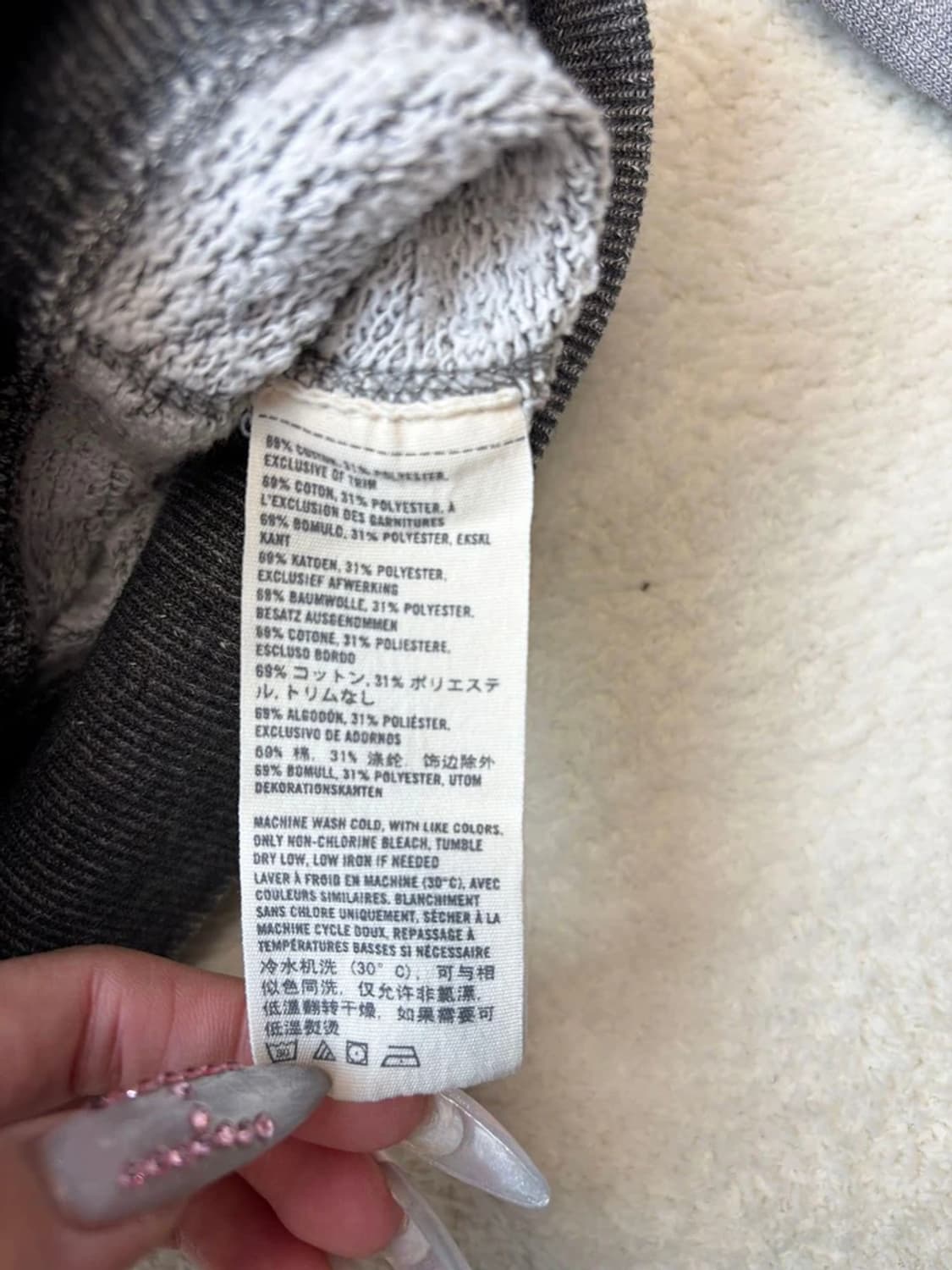 아베크롬비 00's Y2K 피그먼트 코튼 집업 A1626 상품이미지8