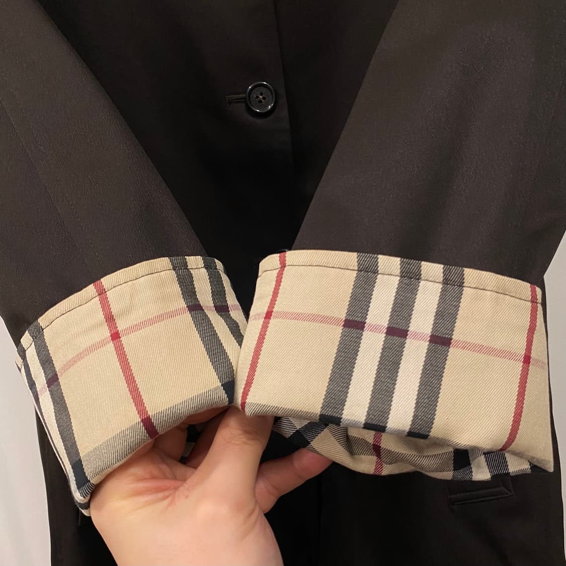 버버리 노바체크 디테일 폴리쉘 코트 매장판 상품이미지4