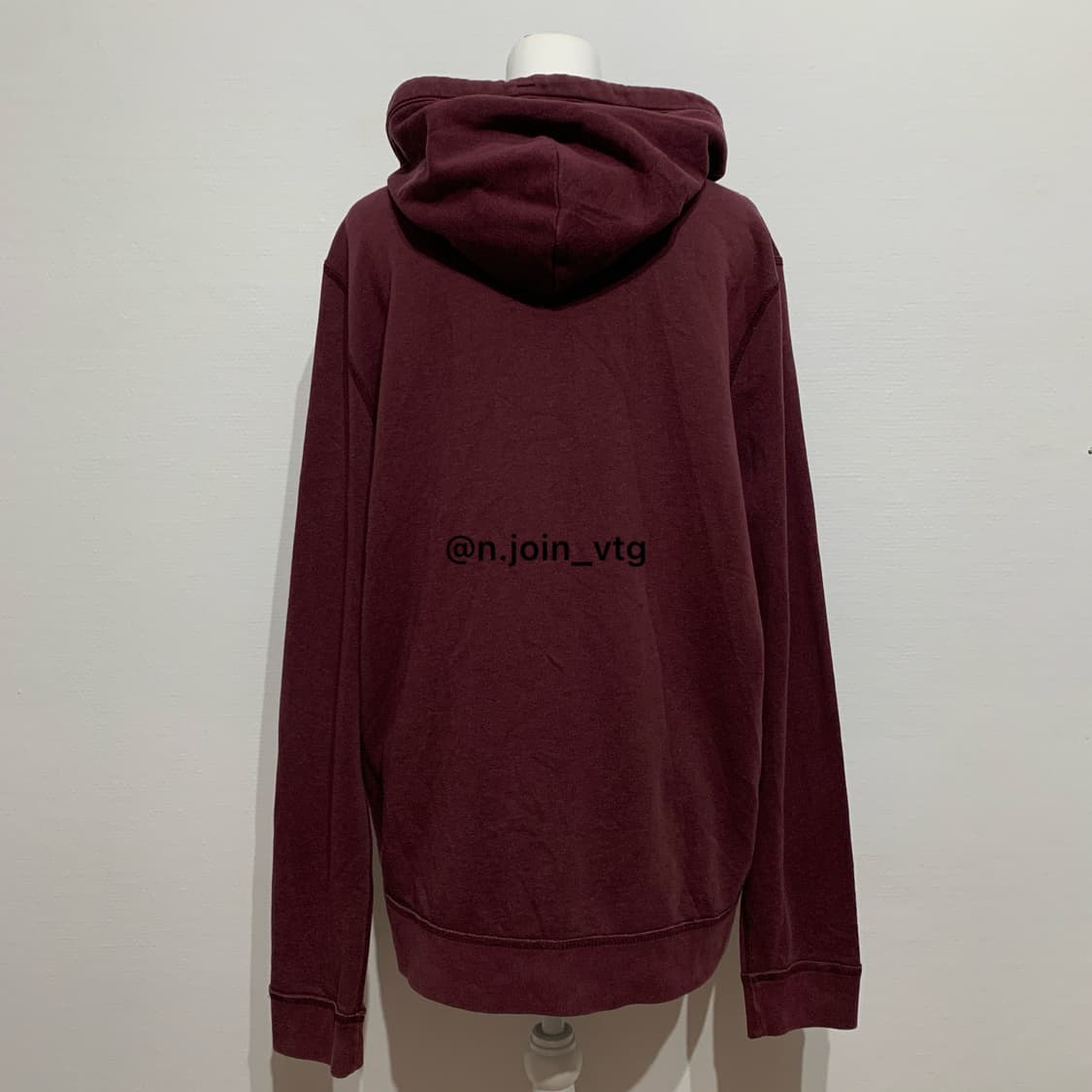 아베크롬비 버건디 후드집업 상품이미지3