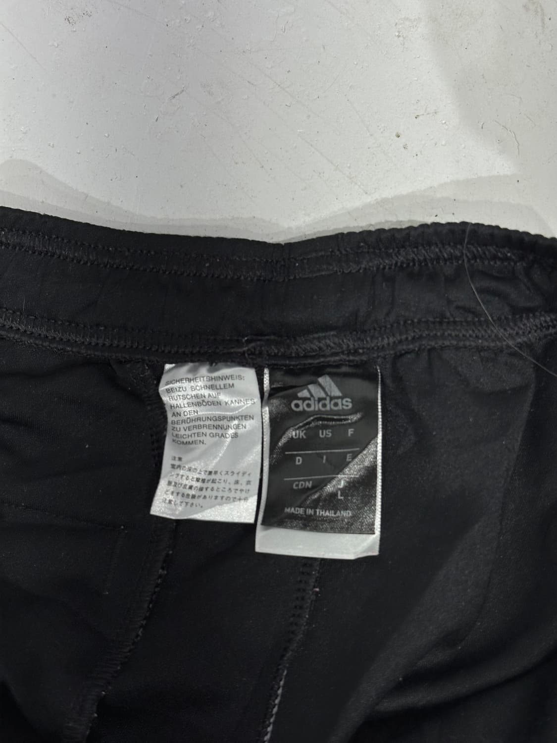 아디다스 블랙 와이드 화이트 삼선 독일 트레이닝 팬츠 L 상품이미지7