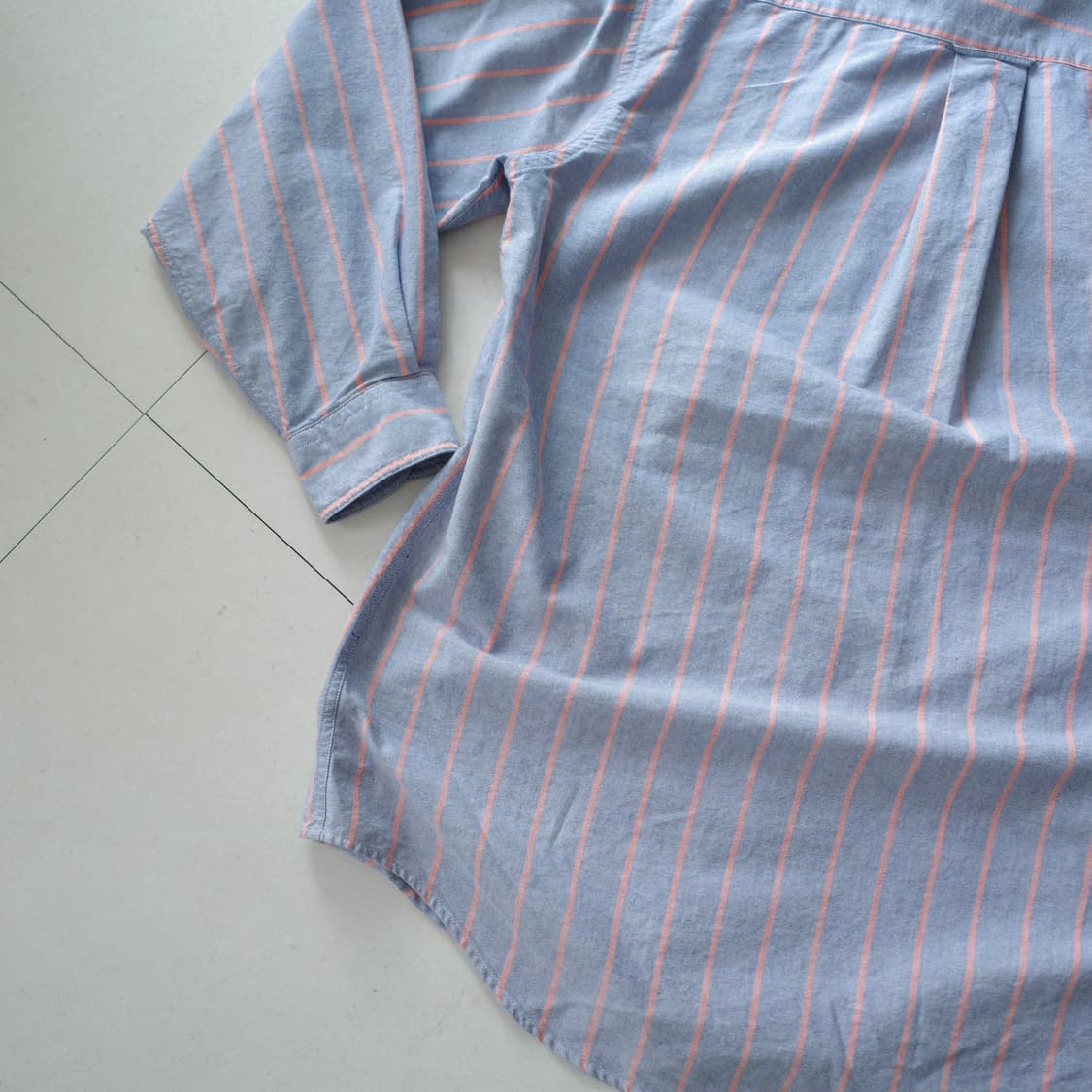 90s 빈티지 노티카 J-CLASS 스트라이프 옥스포드 셔츠 M 상품이미지9