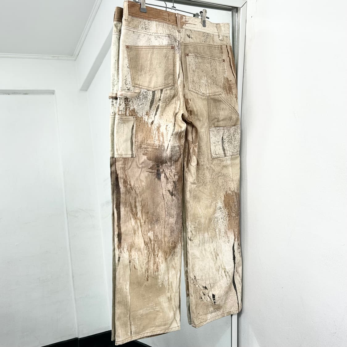 앤더슨벨 토우니 베이지 프린트 데님 팬츠 상품이미지5