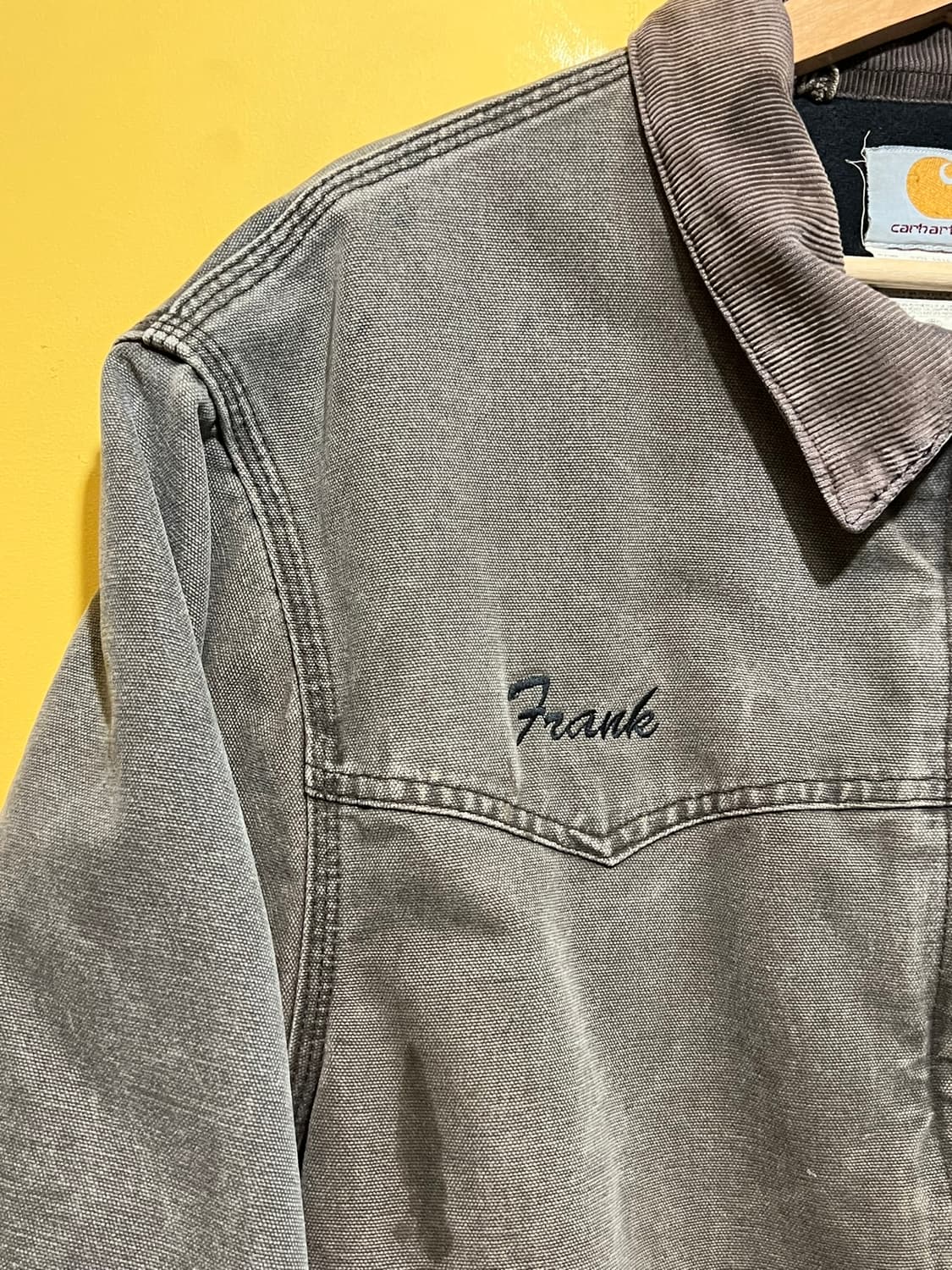 00's [XL] 칼하트 산타페 워크자켓 빈티지 페이드 디스트로이드 상품이미지5