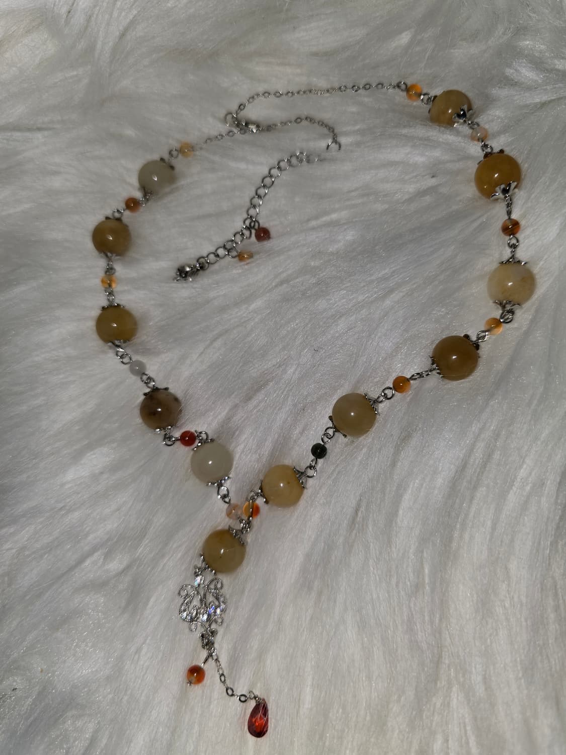 엔틱 황옥 핸드메이드  목걸이 상품이미지5