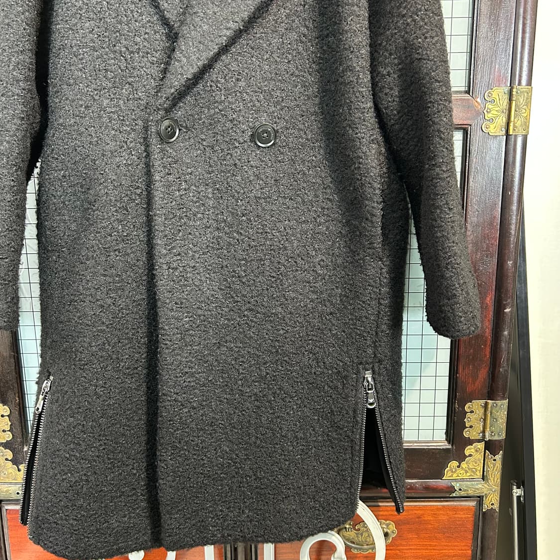 엠포리오 아르마니 사이드 집업 플리스 코트 상품이미지6