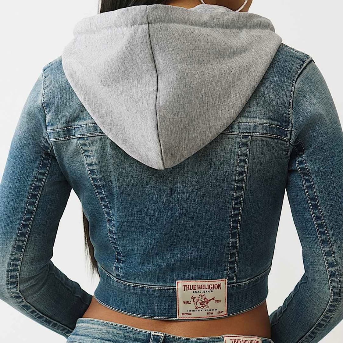 [XS,S] 트루 릴리젼 후드 데님 자켓 상품이미지9