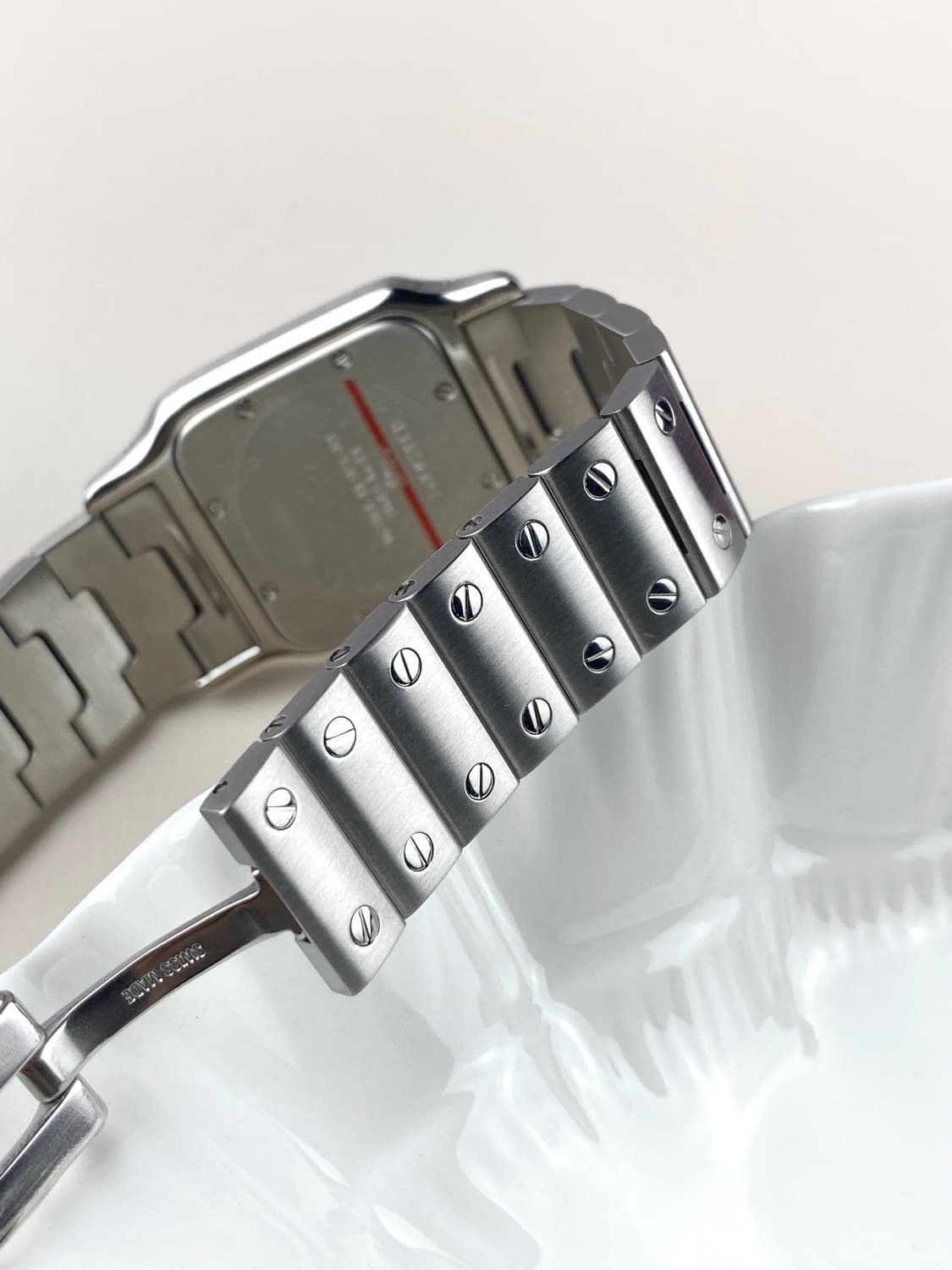 CARTIER Santos Galbee steel watch unisex 상품이미지9