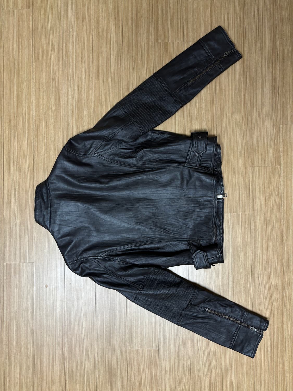 딥브라운 라이더 디테일 레더자켓 상품이미지4