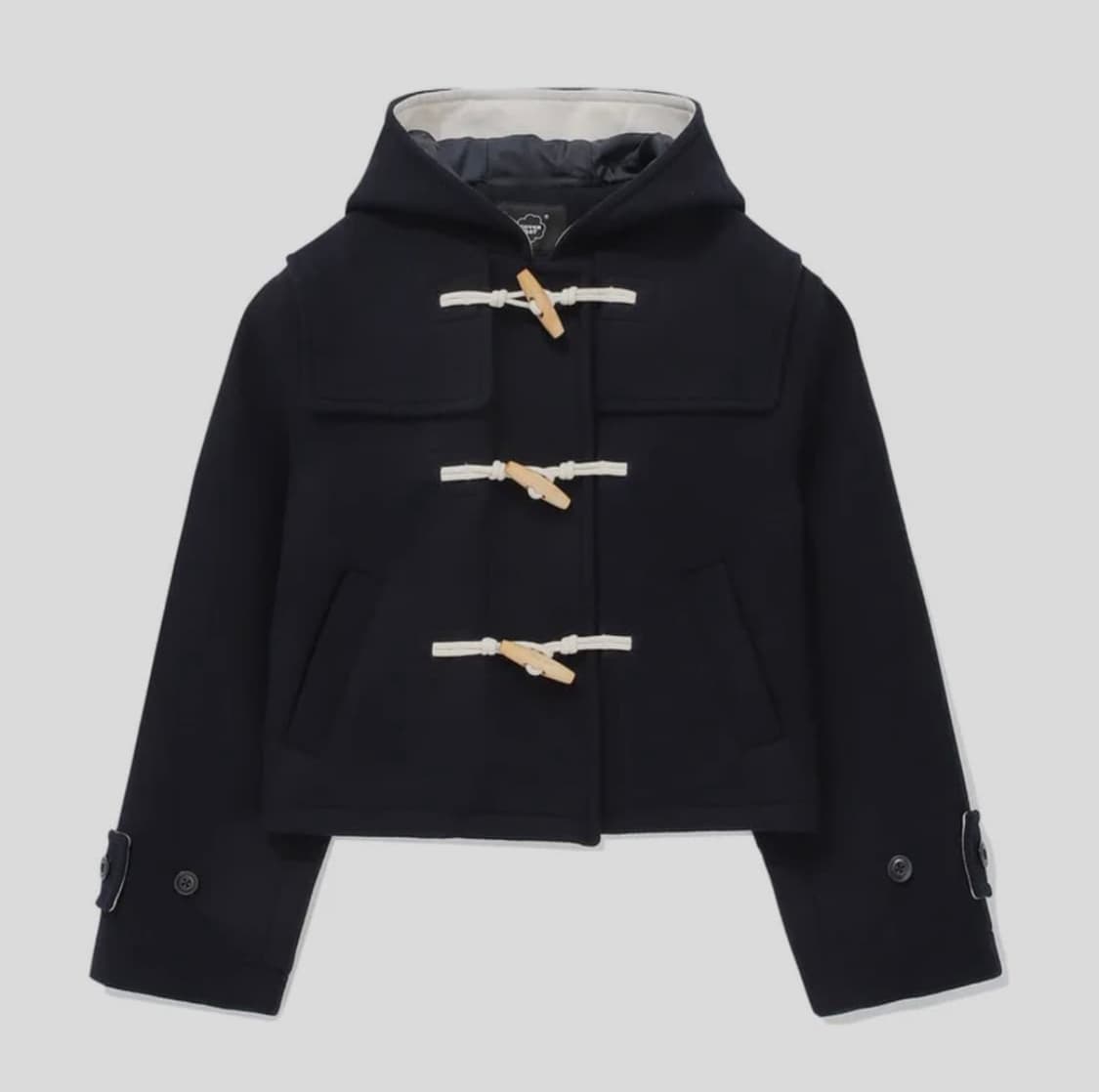 커버낫 후드 숏더플코트 상품이미지1