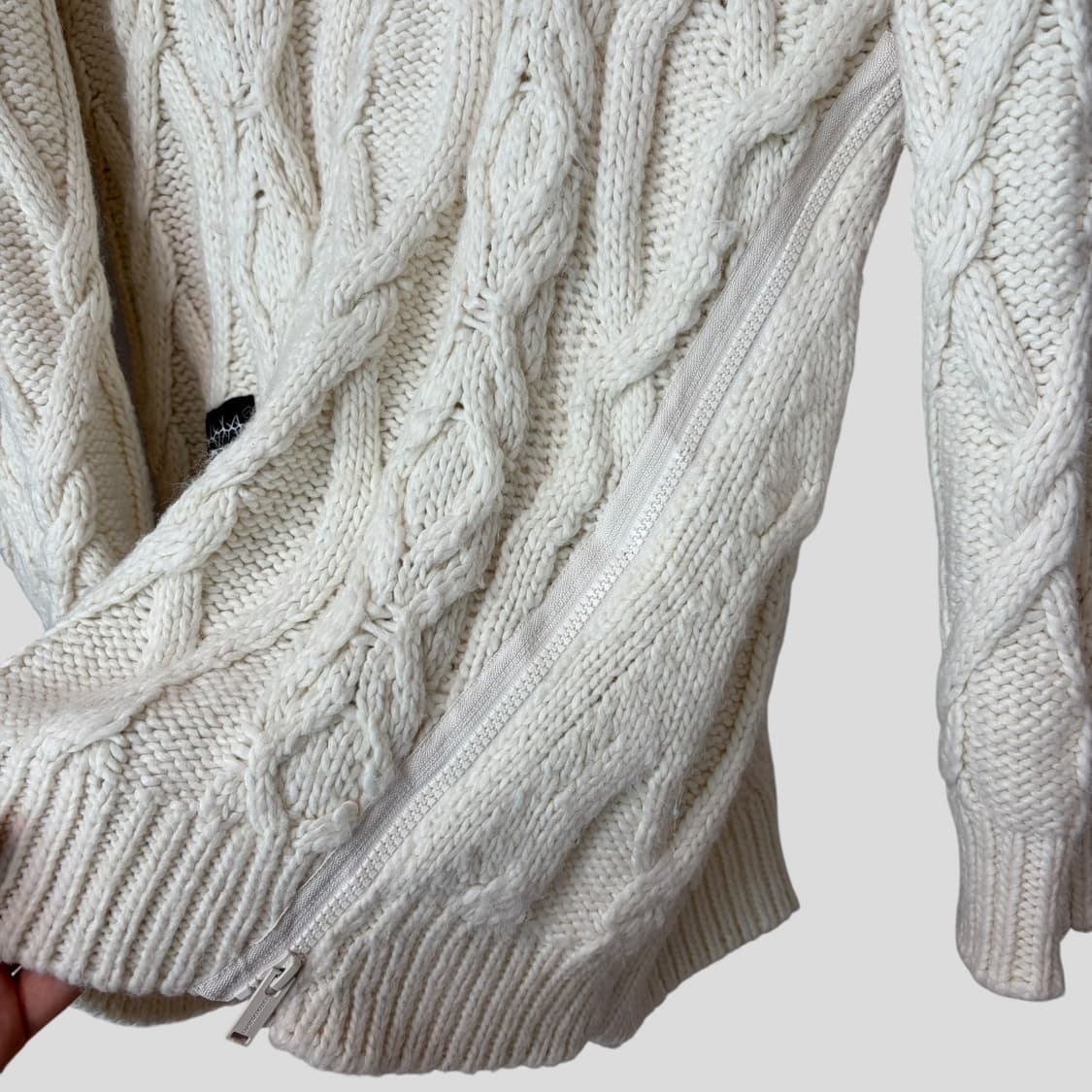 (S)GU 지유 언더커버 헤비 케이블 니트 스웨트 상품이미지6