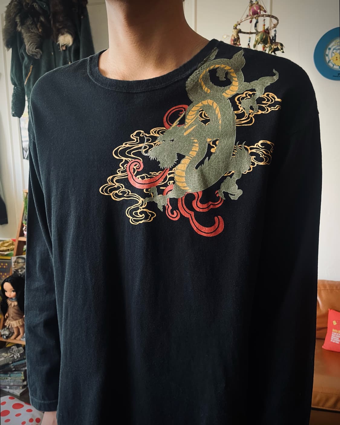 90-00s AMORE PURO 龍虎相搏 Print Long-Sleeve 상품이미지2