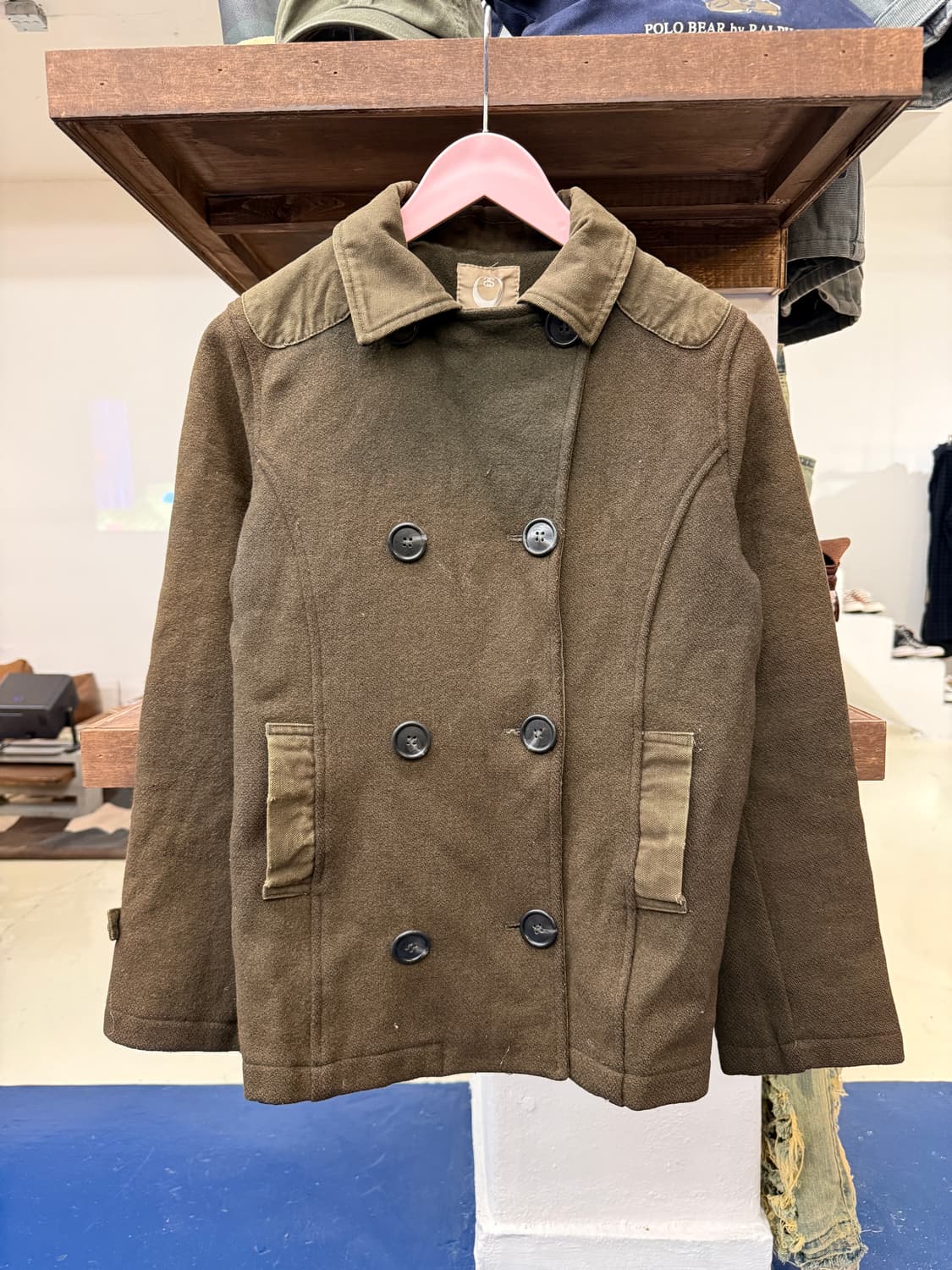 1990s Stussy 스투시 USA 피코트 자켓 상품이미지4