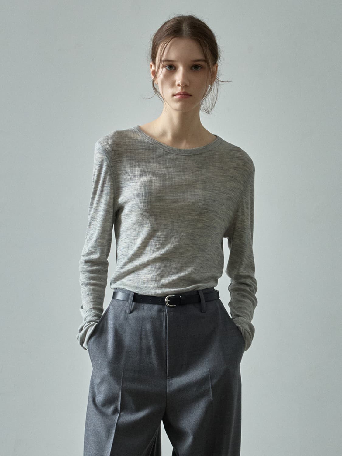 울 브리즈 티셔츠 MELANGE GRAY 상품이미지1