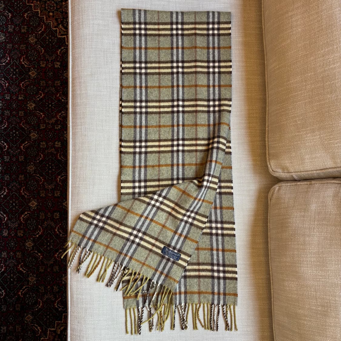 [정품] Burberrys 버버리 캐시미어 100% 노바체크 머플러 상품이미지5