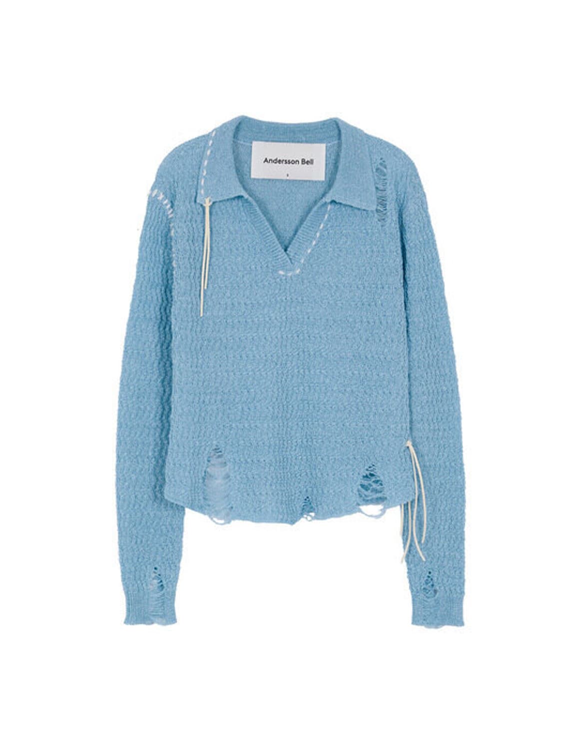 [새상품] 앤더슨벨 에리카 니트 블루 상품이미지2