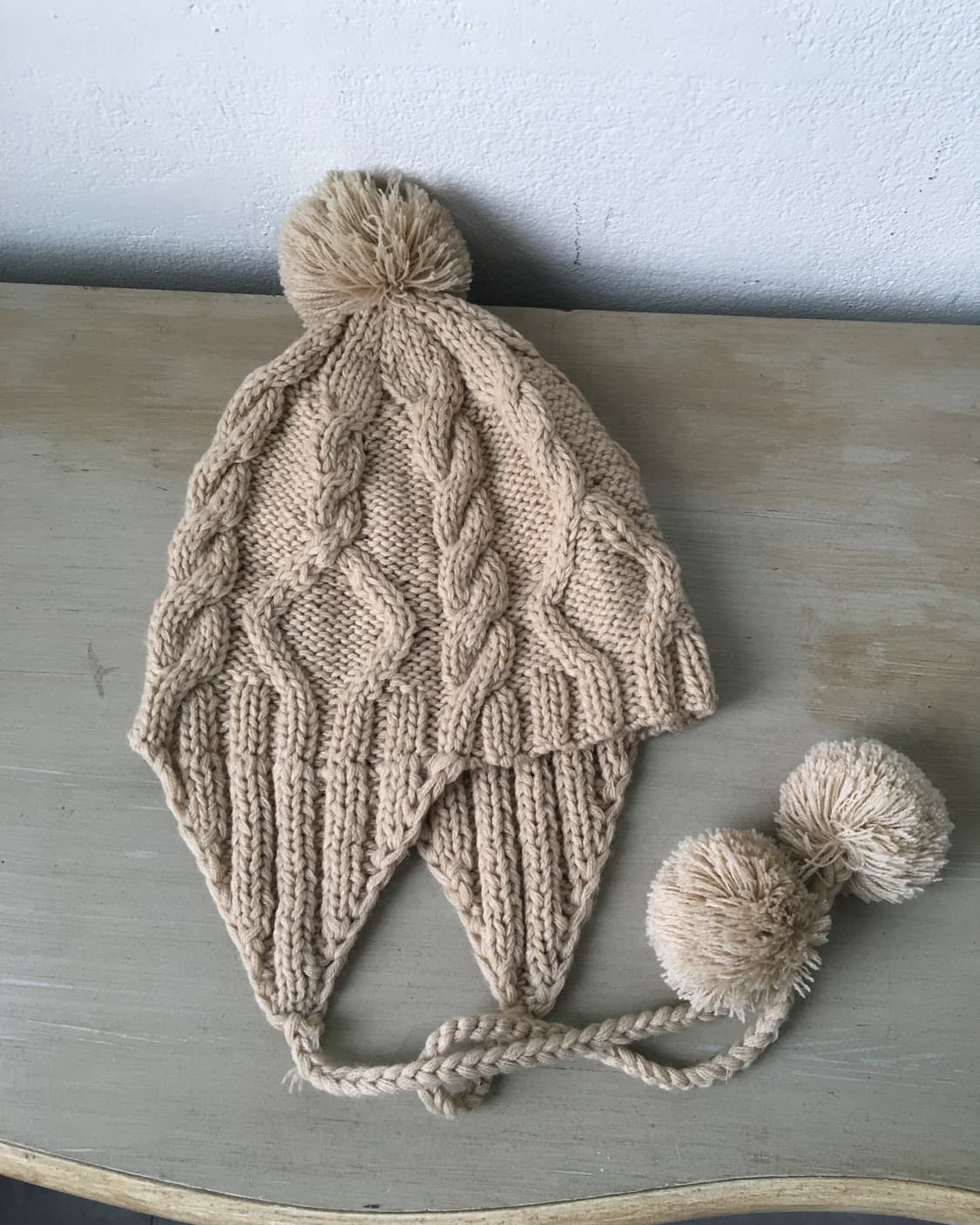  pom cable knit beanie 상품이미지3