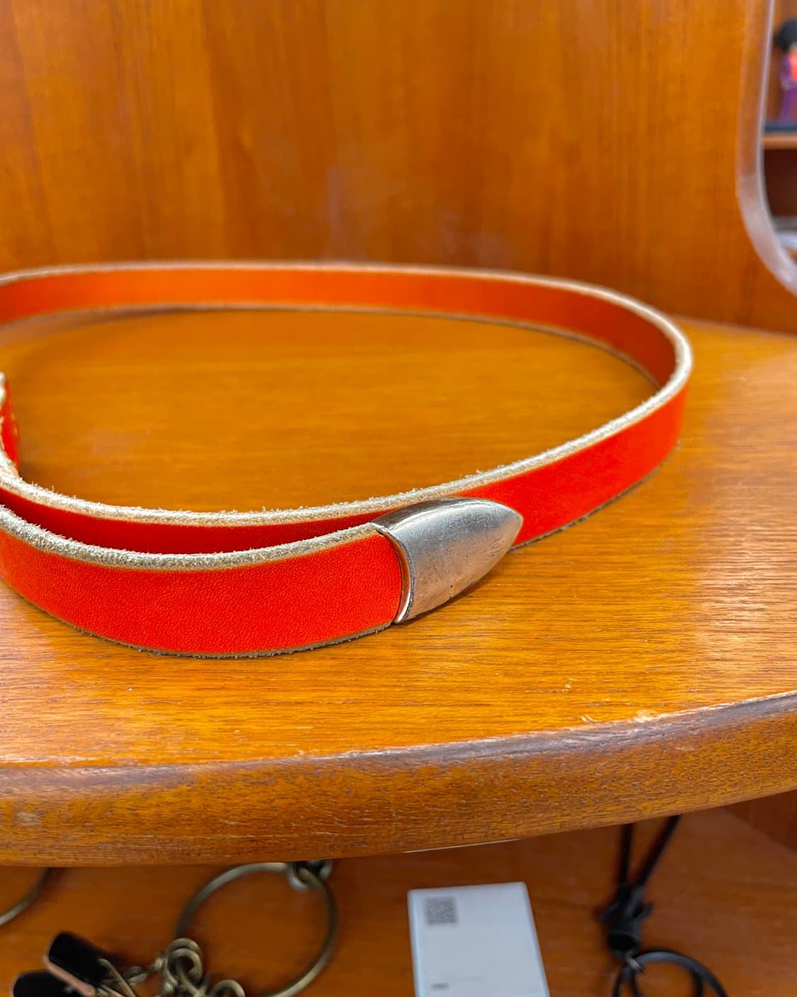 아워레가시 벨트 오렌지 레더 상품이미지6